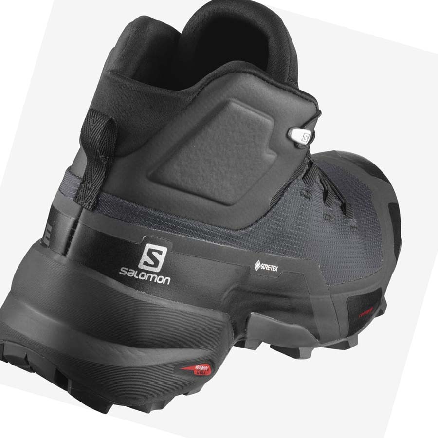 Salomon CROSS HIKE MID GORE-TEX Erkek Yürüyüş Ayakkabısı Gri Siyah | TR 3565QMA